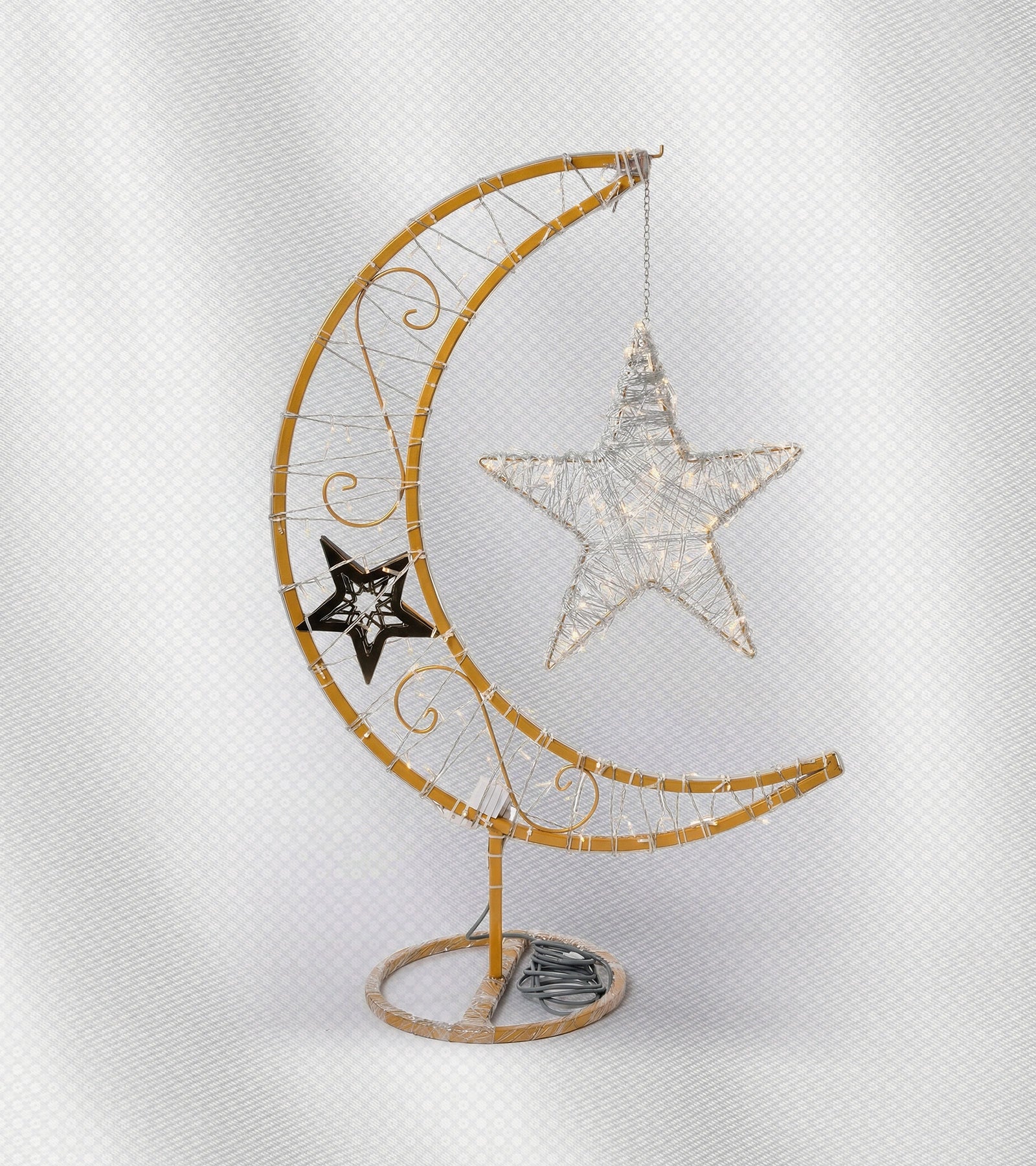 Small crescent moon 120cm + star | Ramadan decoration