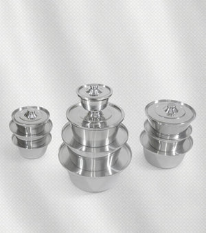 طقم ألومنيوم 10 قطع – دهان تركي فاخر، متين وثقيل، مناسب لجميع أنواع الطبخ