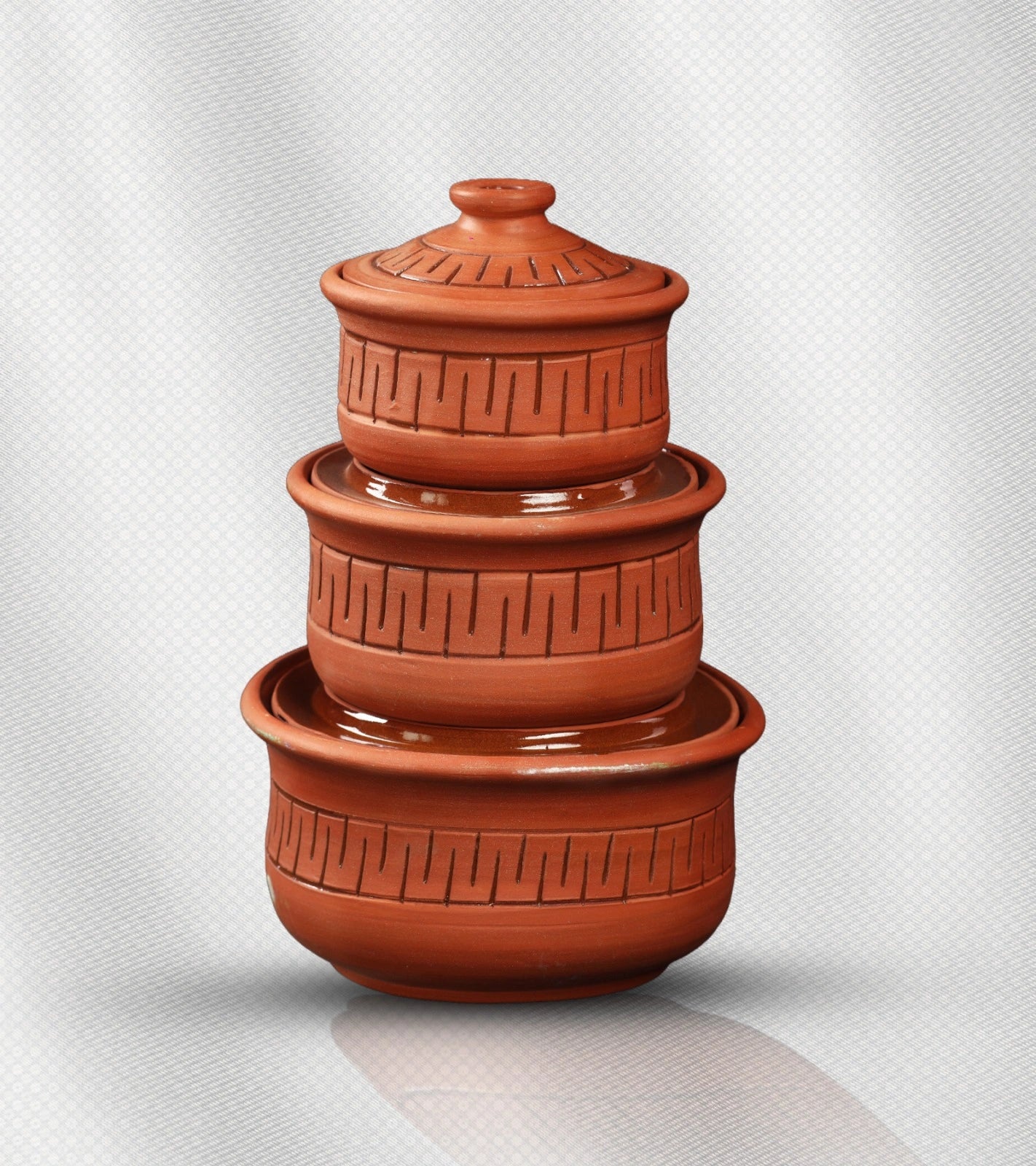 طقم حلل فخارية إسلامي من الطمي الأسواني – طهي صحي وطبيعي بطابع تراثي