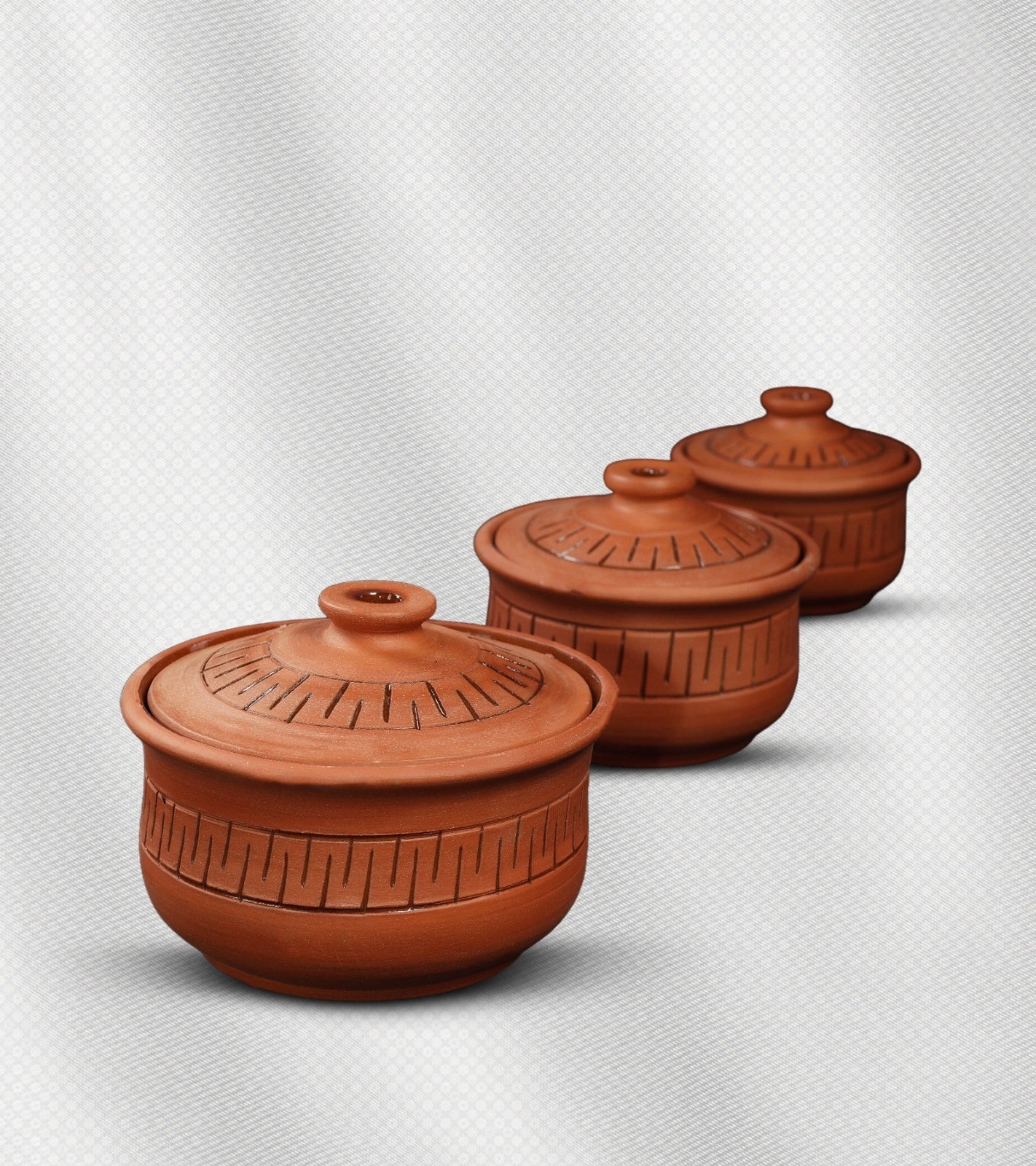 طقم حلل فخارية إسلامي من الطمي الأسواني – طهي صحي وطبيعي بطابع تراثي