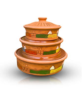 Rustic earthenware tray