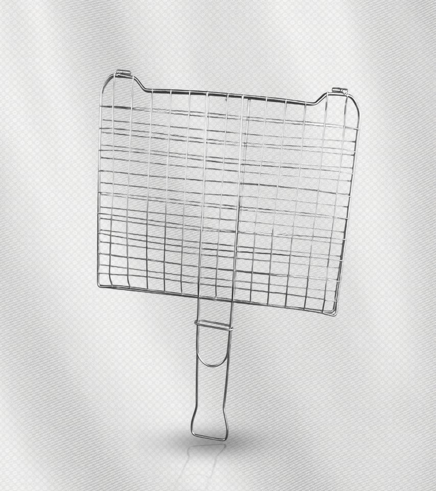  شبك شواء على الفحم بعرض 60 سم وعمق 40 سم، فولاذ مقاوم للصدأ
