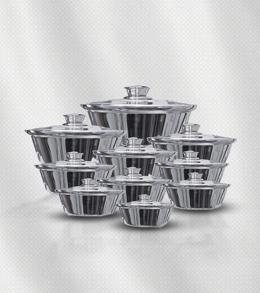 اشترِ طقم شاورما هيلثي كوك 10 قطع. ألومنيوم صافي 99%، متين، توزيع حرارة مثالي للشواء، سهل التنظيف وآمن لجميع أنواع المواقد. شحن سريع داخل الإمارات.